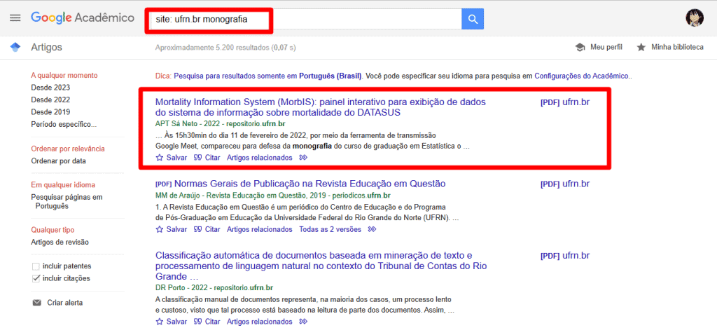 1 - dicas para o google acadêmico