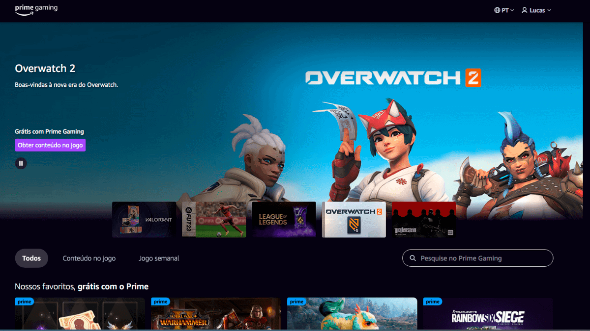 O serviço de games da Amazon possui um catálogo com diversos títulos e opções para os usuários