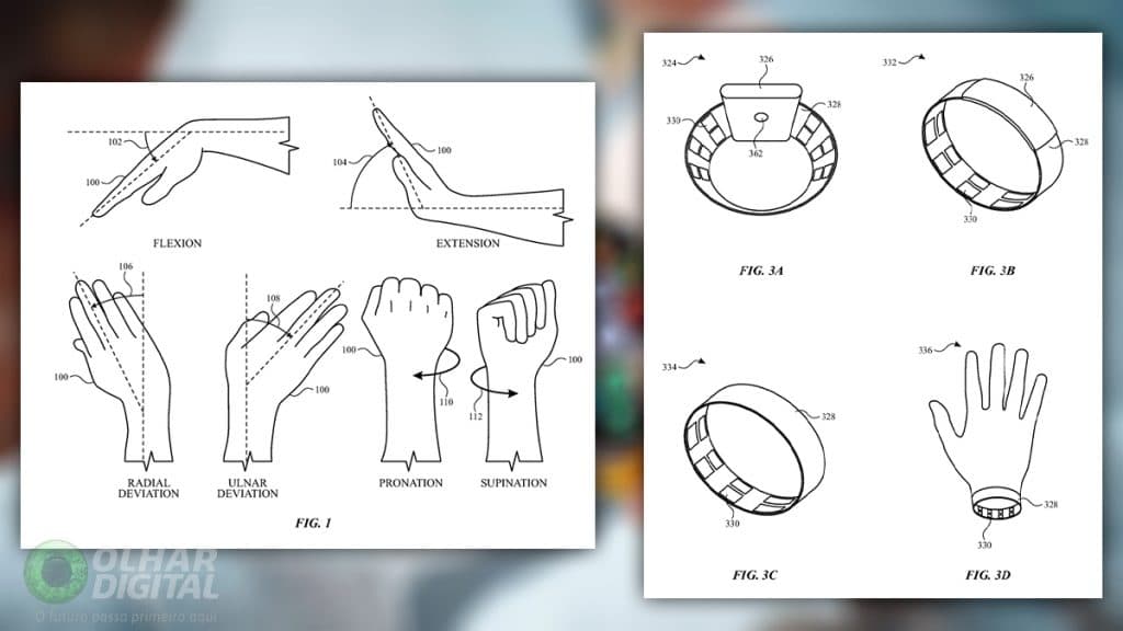 Figuras do pedido de patente para novos modelos de Apple Watch