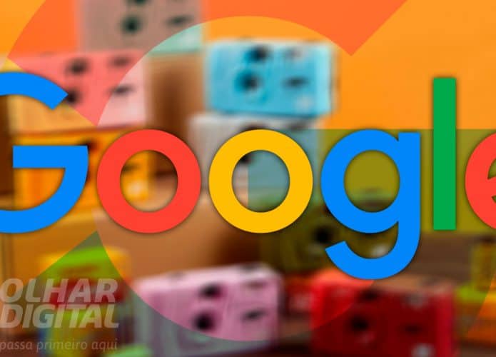Logomarca do Google em cima de câmeras analógicas da Kodak