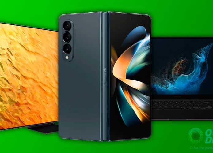TV, celular e notebook da Samsung que estão em promoção no site