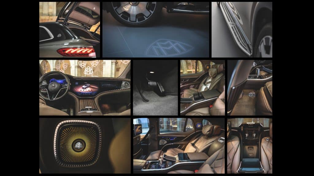 Imagens de partes do Mercedes-Maybach EQS SUV