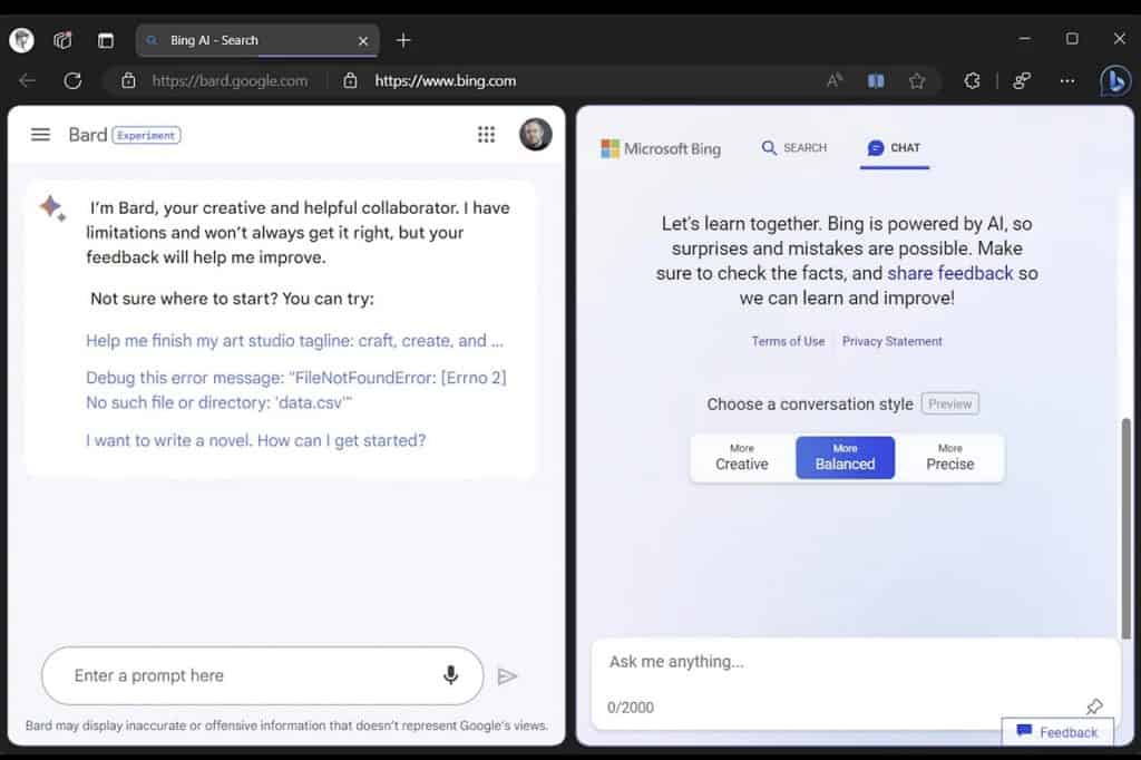 microsoft edge bard bing