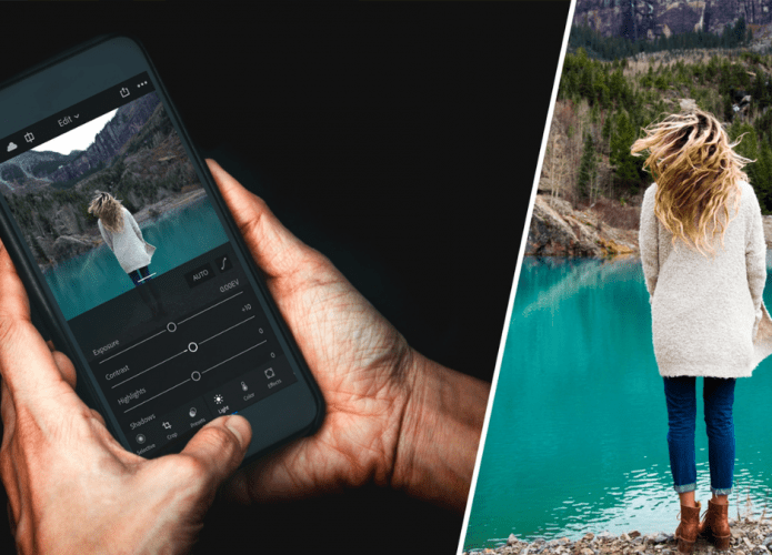 aplicativo lightroom para edição de imagens