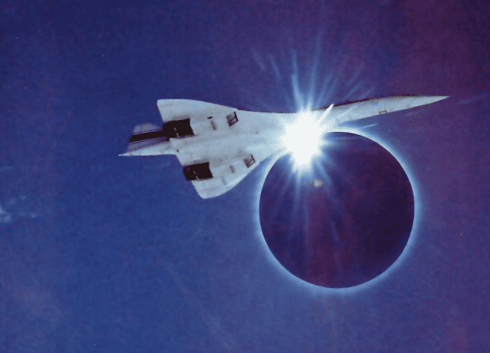 Voando num Concorde, astrônomos perseguiram a sombra de um Eclipse há 50 anos