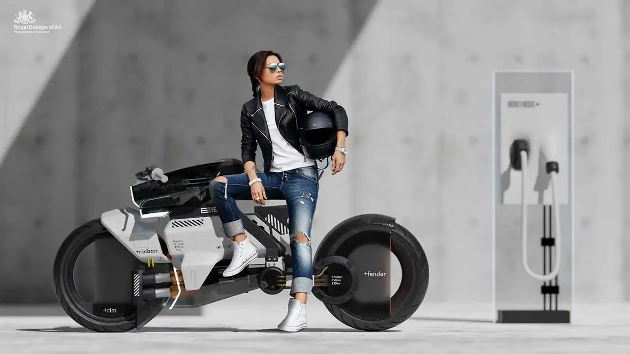 Athena, motocicleta elétrica que muda de forma