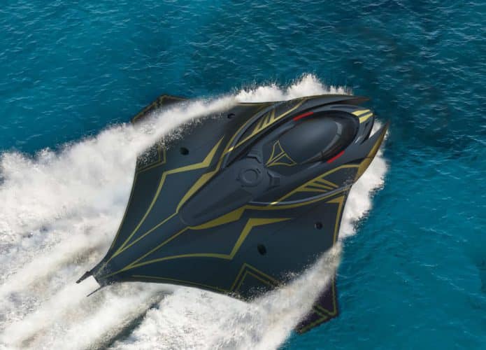 Submarino Kronos tem forma de arraia, asas dobráveis e propulsão a jato