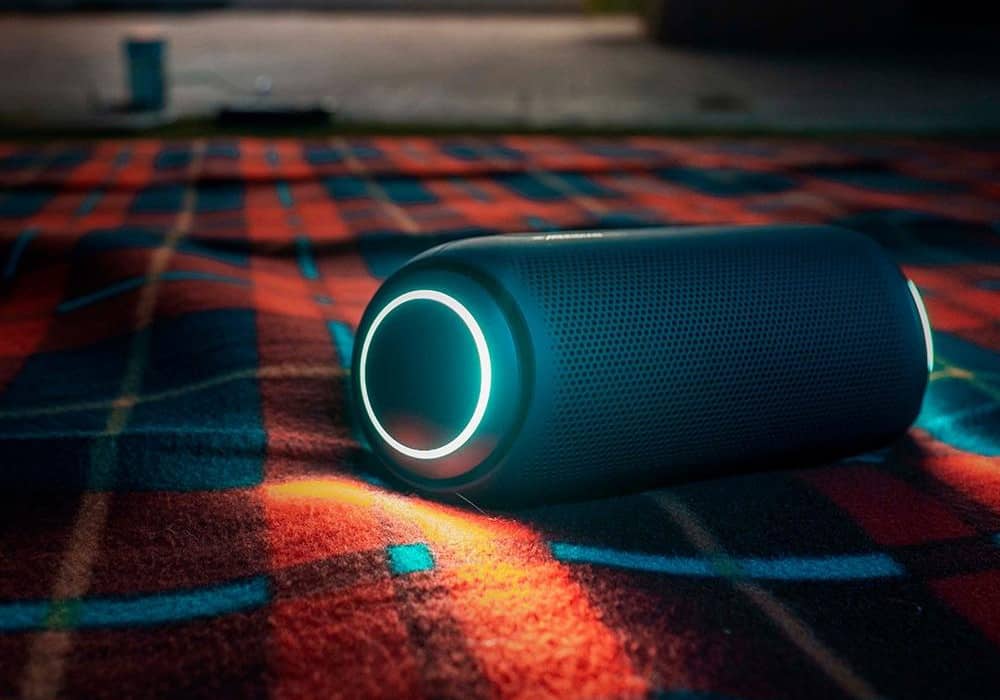 Caixa de som LG XBoom Go. Imagem: Divulgação/LG