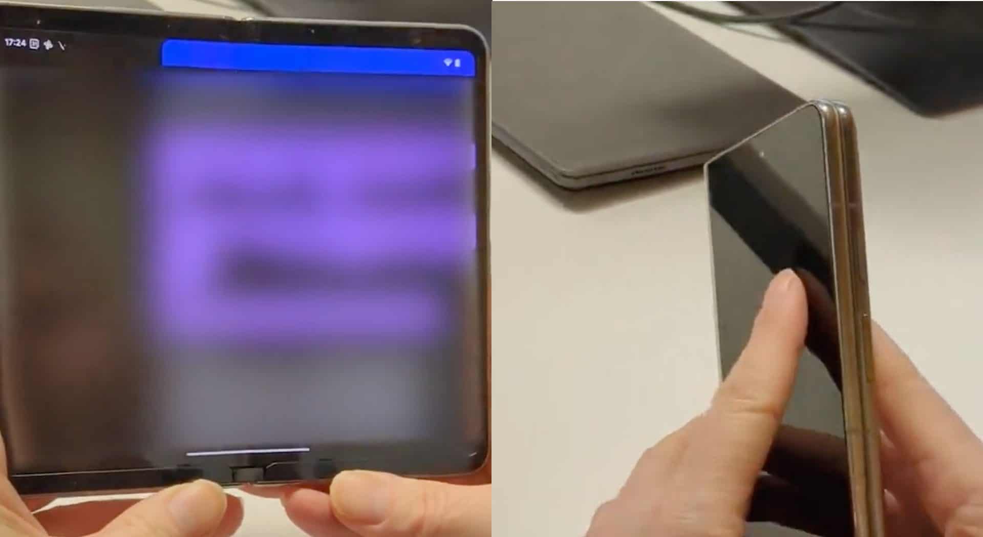 Suposto Google Pixel Fold (Imagem: reprodução/Kuba Wojciechowski)