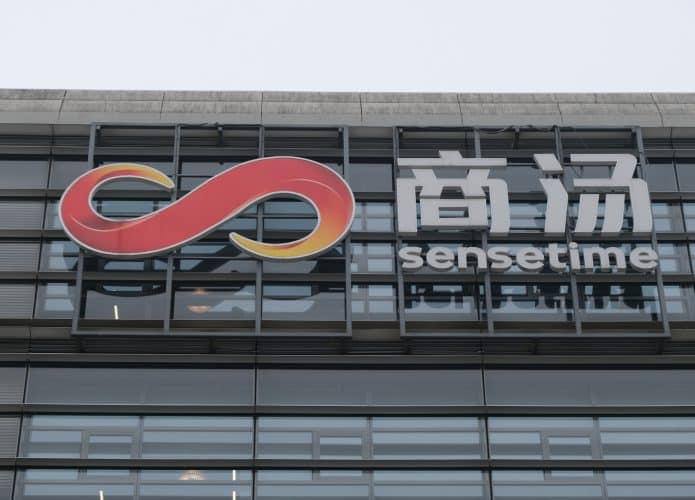 Logotipo da SenseTime. Uma empresa chinesa de inteligência artificial