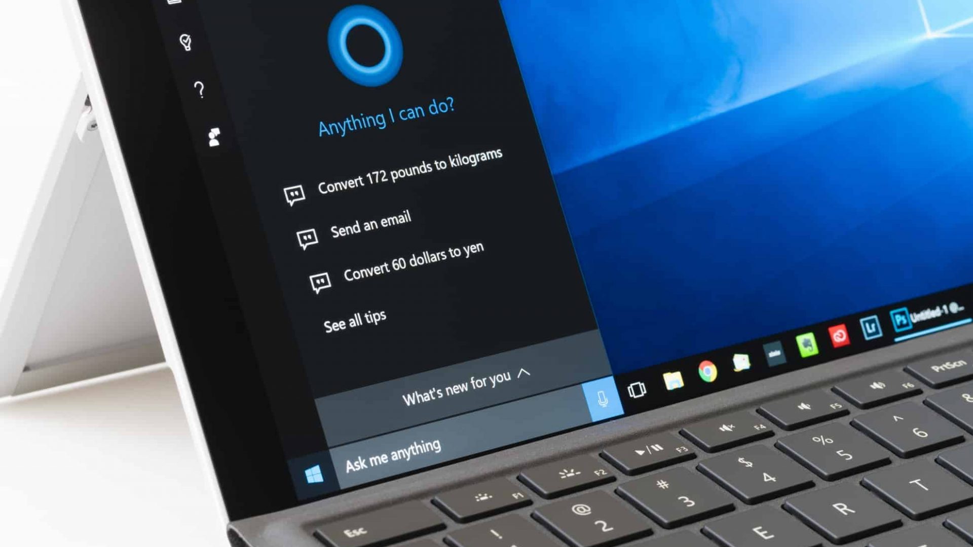 Windows 10 rodando no Microsoft Surface Pro 4