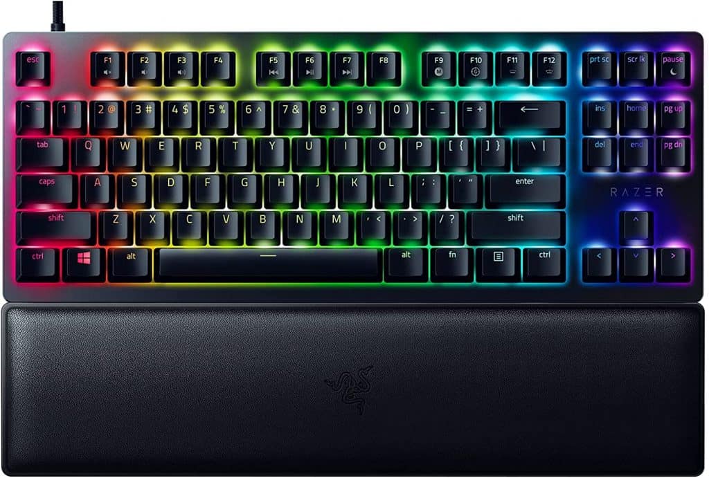 Teclado Mecânico Gamer Razer Huntsman V2 Tenkeyless. Imagem: Divulgação/Razer