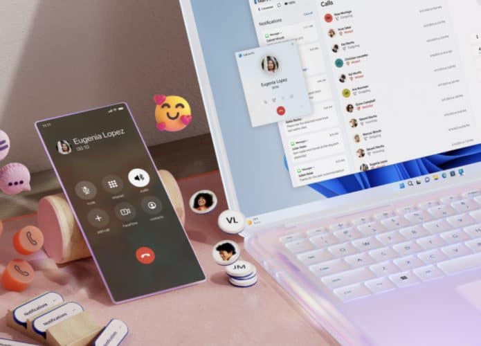 Vincular ao Celular faz o iPhone falar com o Windows 11 (Imagem: divulgação/Microsoft)