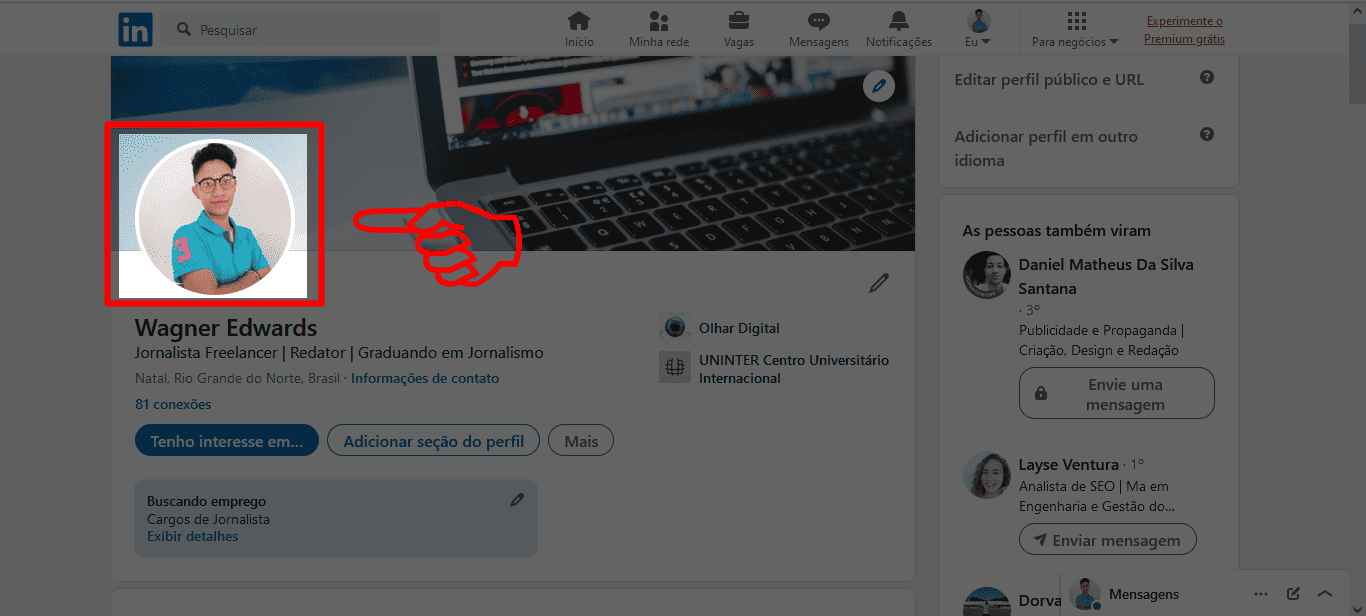 3 - como definir quem pode ver sua foto no linkedin