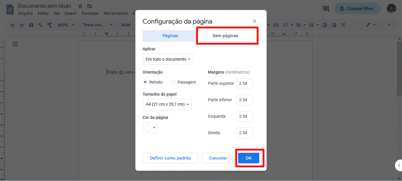 6 - como usar o google docs sem páginas