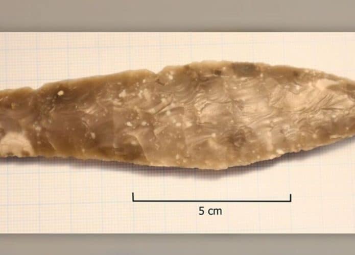 A adaga encontrada na Noruega possui cerca de 12 centímetros de comprimento (Credito: Município do Condado de Vestland)