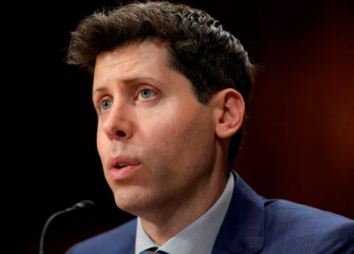 CEO da OpenAI e criador do ChatGPT, Sam Altman, durante audiência no Congresso dos Estados Unidos
