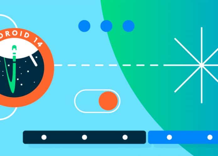 Ilustração com recursos do Android 14 Beta 2