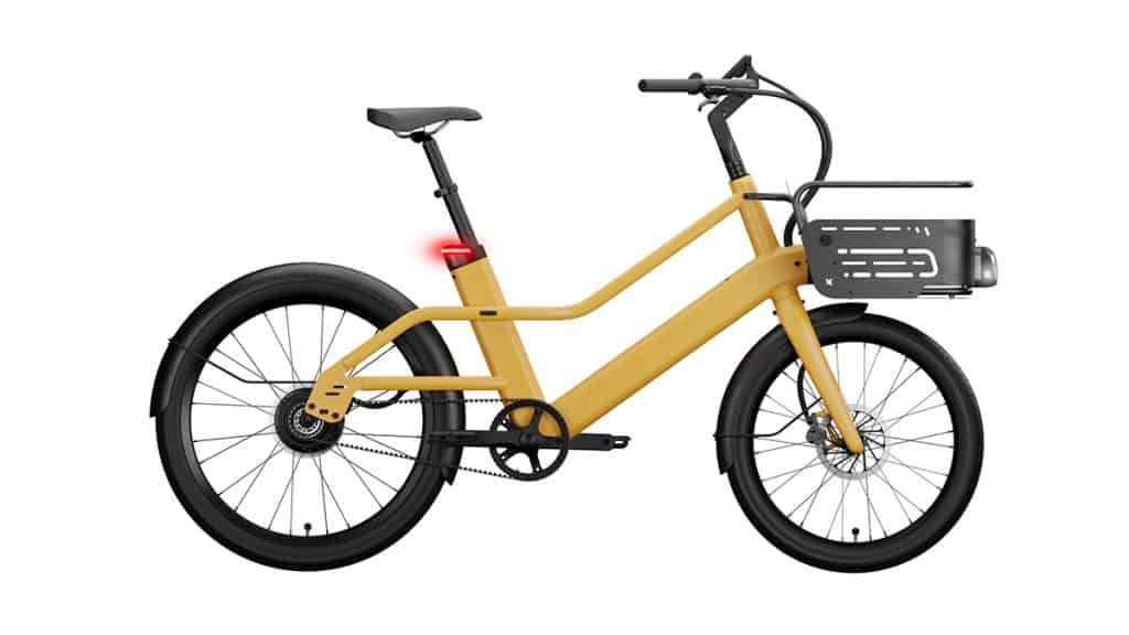 Visão lateral de uma das bicicletas elétricas lançadas pela Vvolt
