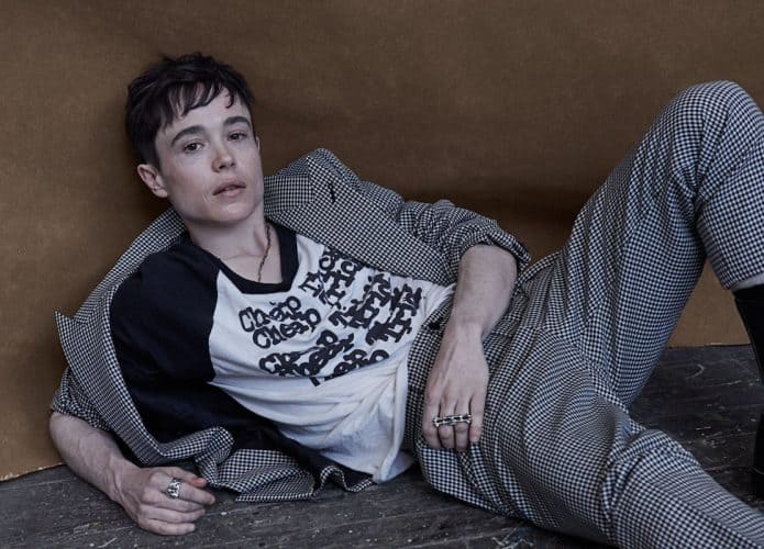 Elliot Page. Foto de Ruven Afanador para Esquire/reprodução