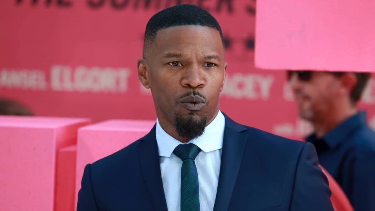 Ator Jamie Foxx em evento de lançamento