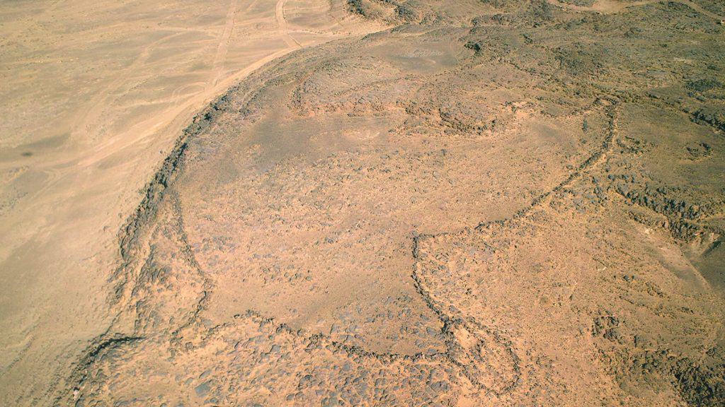 Visão aérea de uma pipa do deserto