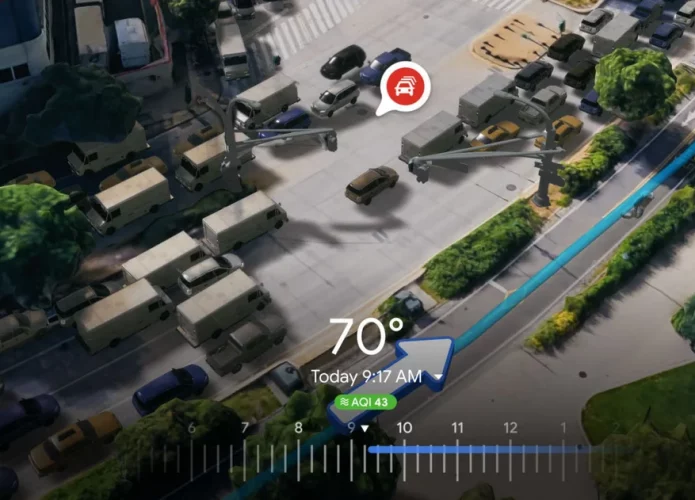 Google Maps com rota em 3D no Immersive View (Imagem: divulgação/Google)