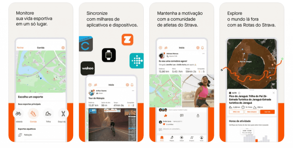 Strava. Reprodução/App Store