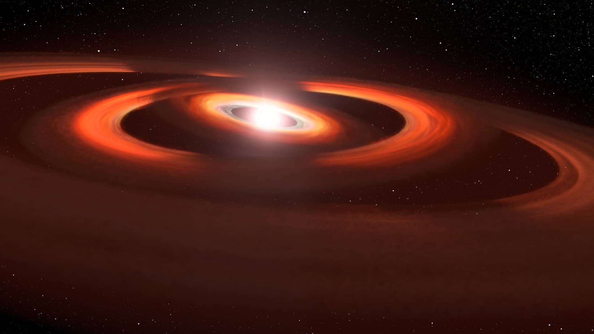 Hubble observa formação de planetas em jovem estrela