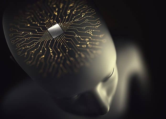 Chip implantado no cérebro