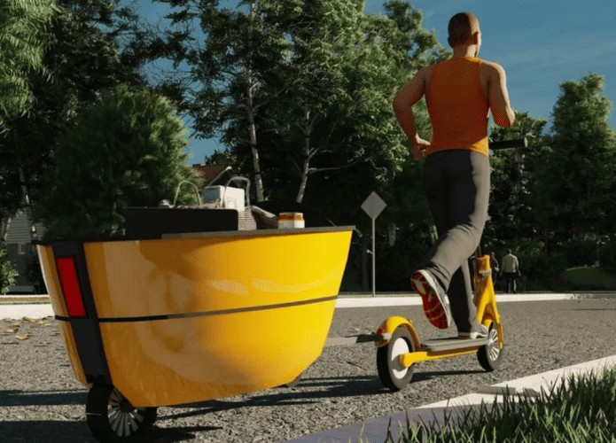 minitrailer elétrico bristol