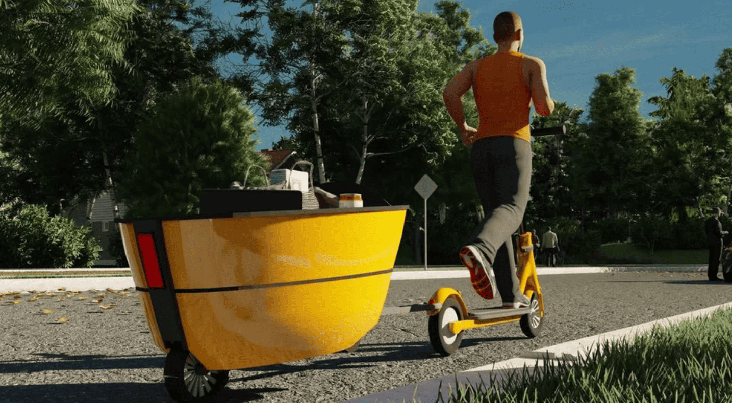 minitrailer elétrico bristol
