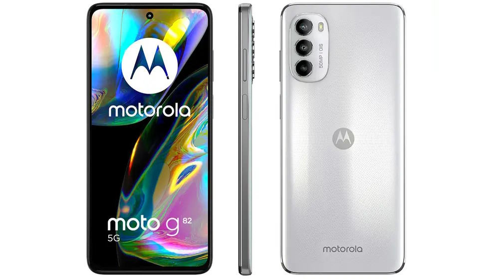 Moto G82. Imagem: Divulgação