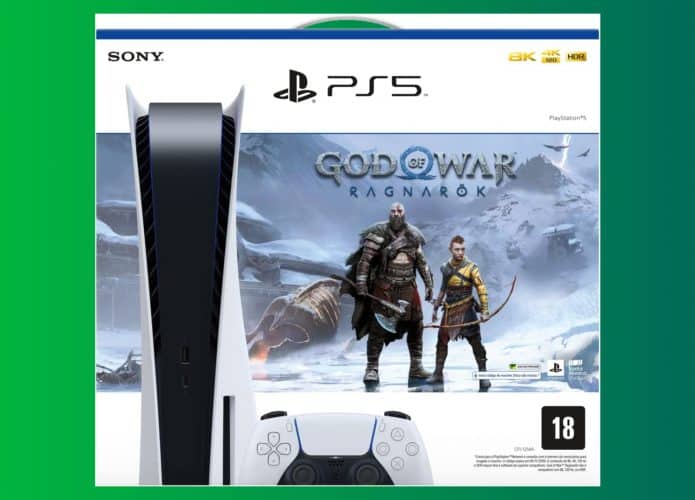 PS5 + God of War Ragnarok (Montagem: Olhar Digital)