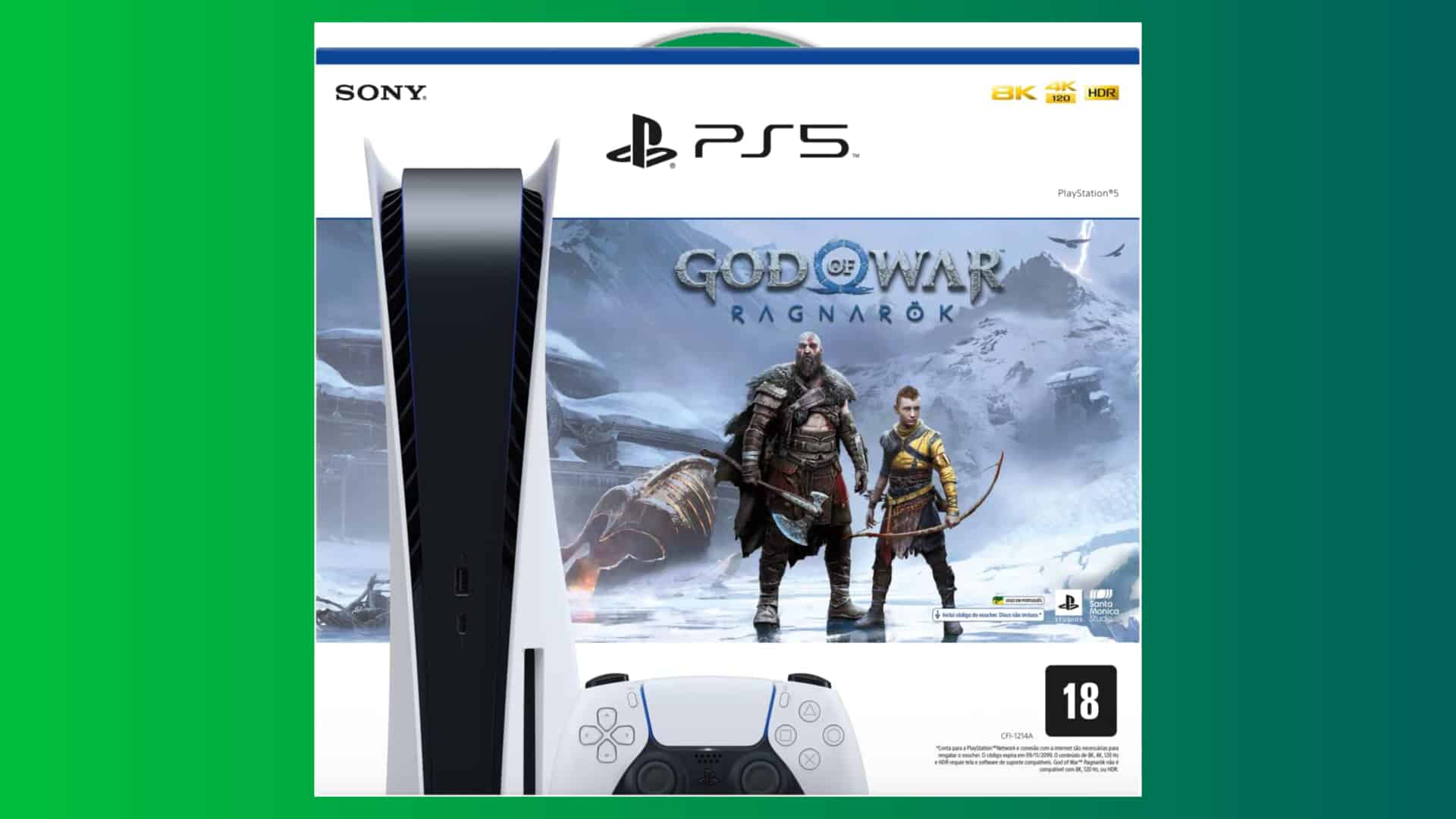 PS5 + God of War Ragnarok (Montagem: Olhar Digital)