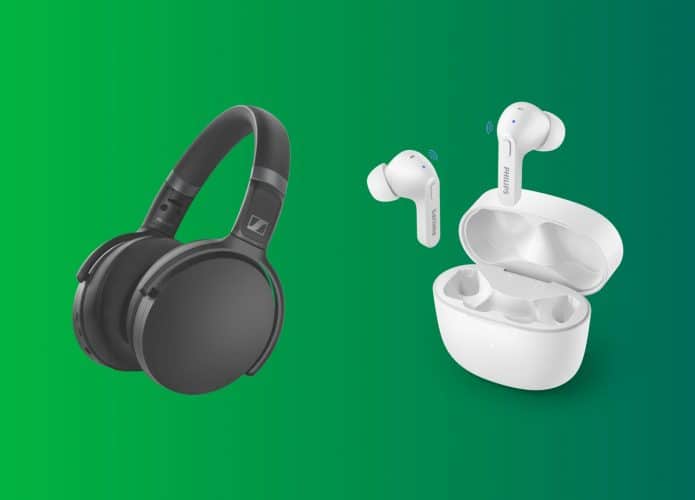 Fones de ouvido em promoção