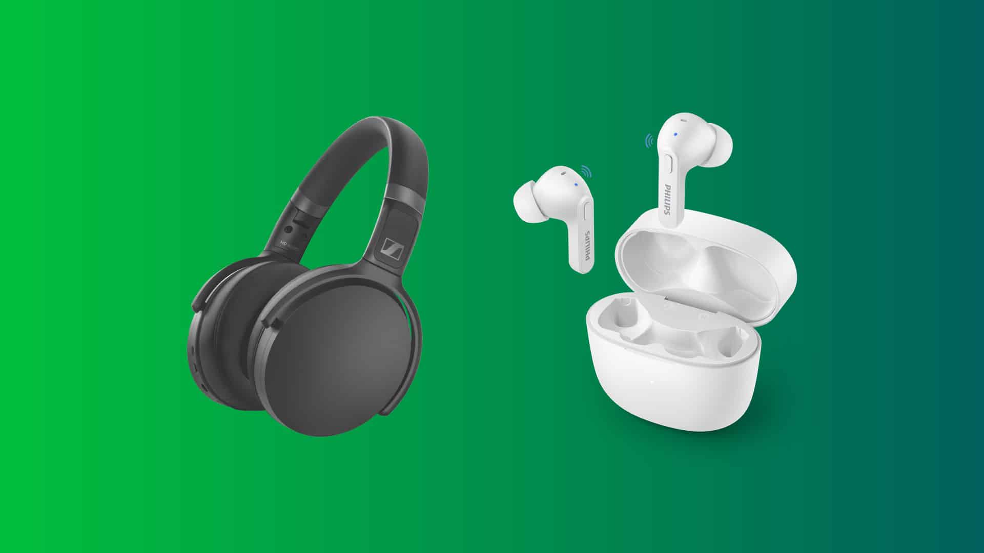 Fones de ouvido em promoção