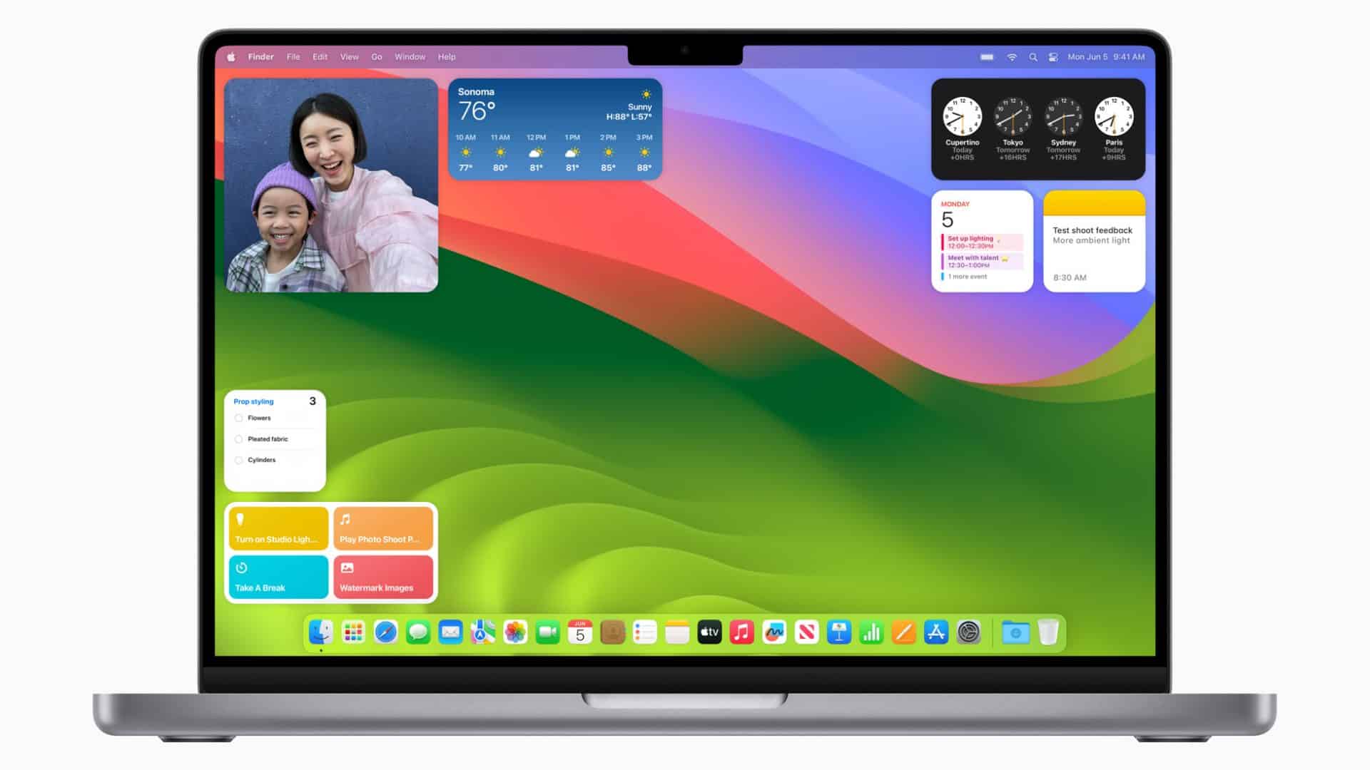 macOS Sonoma no MacBook Air de 15 polegadas (Imagem: divulgação/Apple)