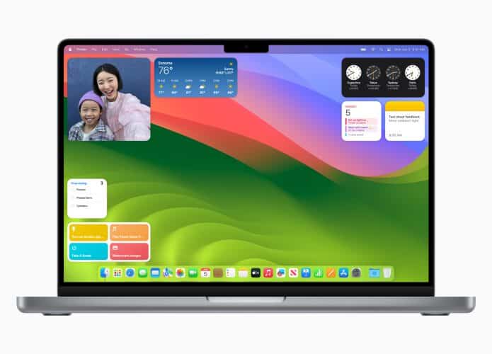 macOS Sonoma no MacBook Air de 15 polegadas (Imagem: divulgação/Apple)