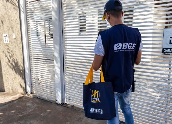 Recenseador do IBGE no Censo 2022
