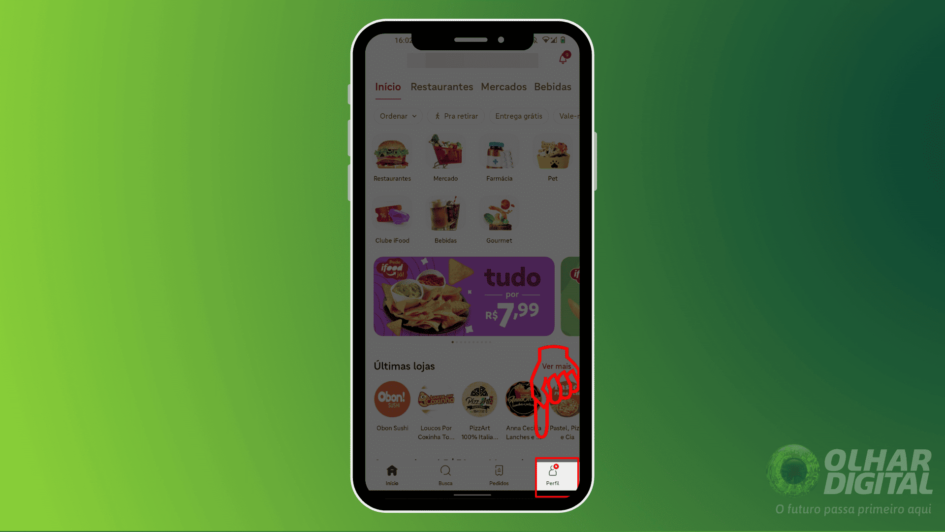 Como entrar em contato com o iFood pelo app (2)