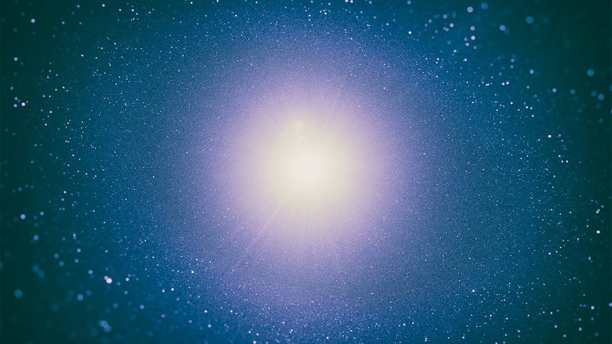 Imagem ilustrativa de estrela brilhante no universo