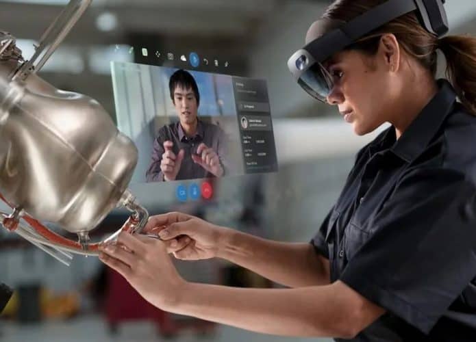 Realidade mista: Headset HoloLens. Foto: Divulgação/Microsoft
