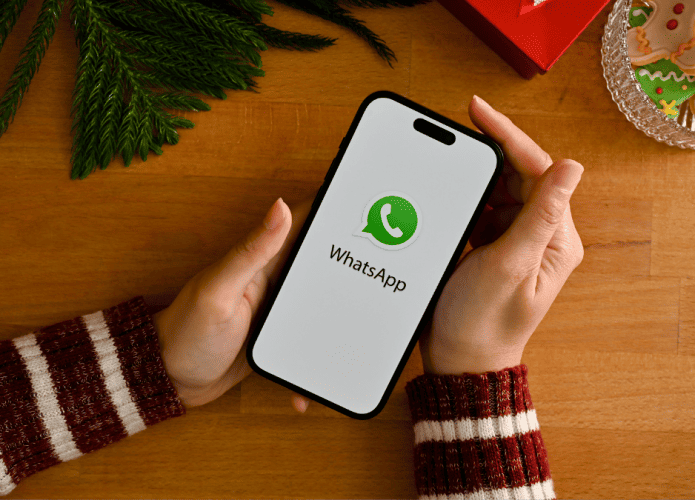 Imagem mostrando tela de abertura do WhatsApp