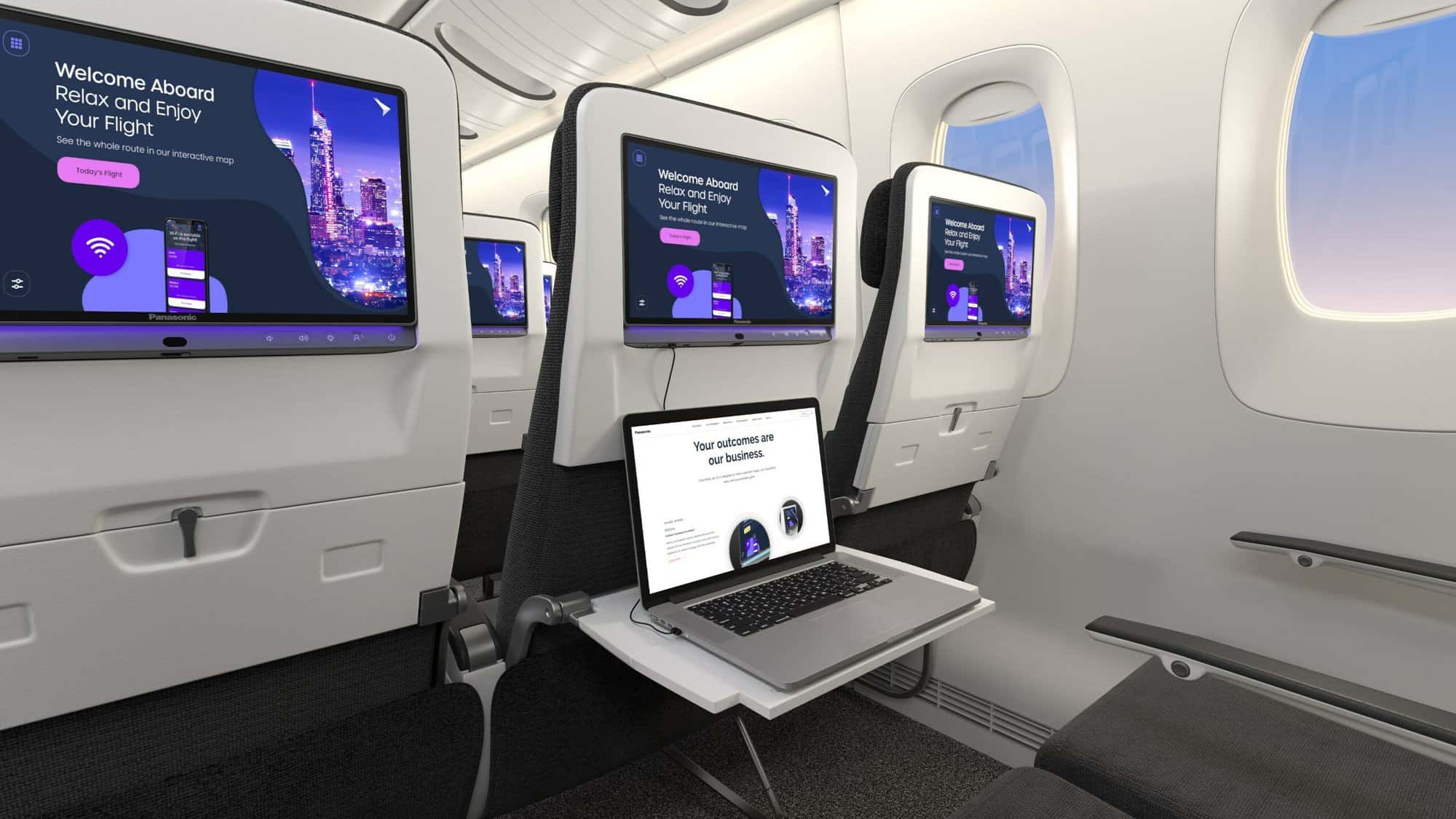 United Airlines terá voos com telas OLED 4K e USB-C para carregar até o PC