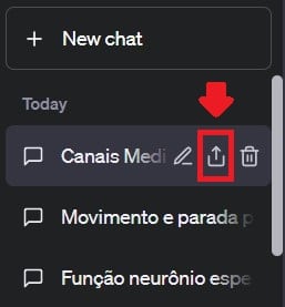 Como compartilhar conversa no ChatGPT