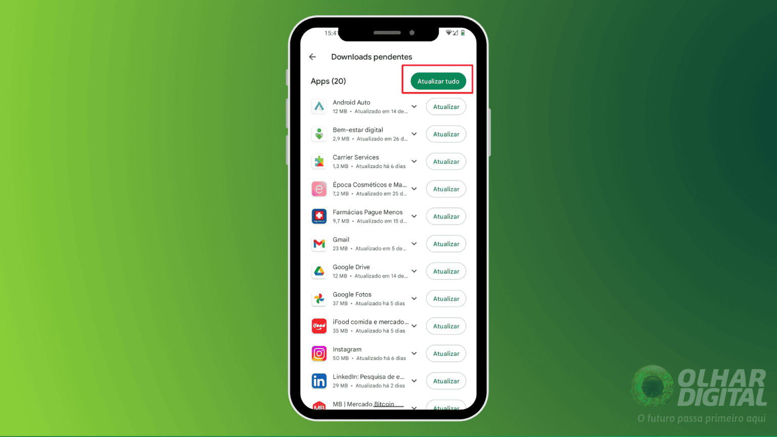 Como atualizar aplicativos e jogos em dispositivos Android