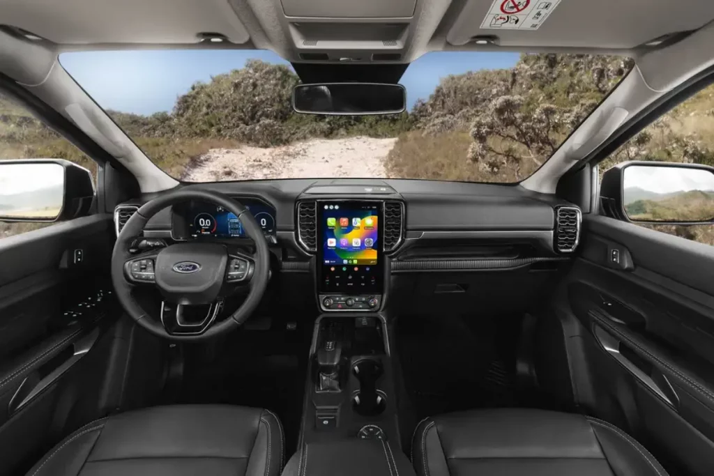 Interior da nova Ford Ranger.
