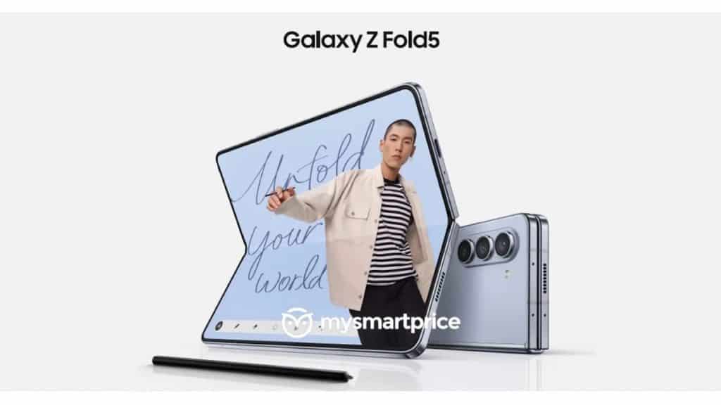 Imagem vazada do Galaxy Z Fold 5