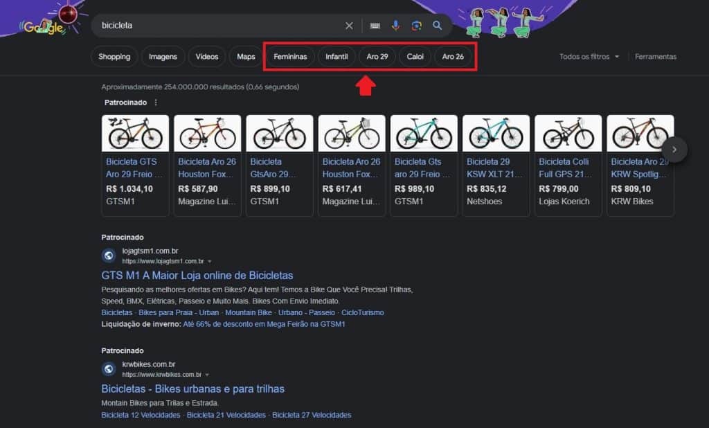 Novo recurso do Google permite filtrar resultados